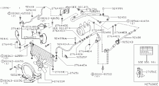 Ventilator cu difuzor clima Nissan Terrano II (poz.27653M)