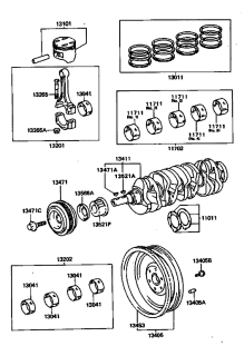 Segmenti STD 2.0 Toyota per piston (poz.13011)