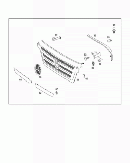 Grila radiator fata Atego 2 (poz.59)