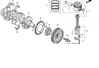 Biela piston 2.2 CTDI (poz.6)