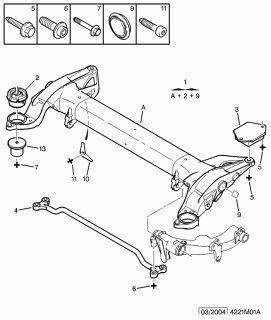 Contragreutate punte spate Citroen C5 II (poz.3)