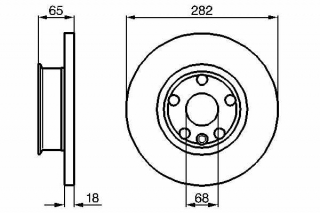 Disc frana fata plin  Vw T4  pana in 1995