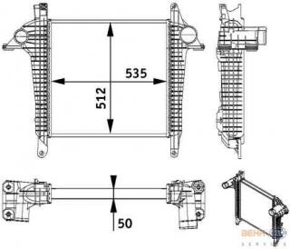 Intercooler  Man TGL motor 6871 cmc  D 0836 