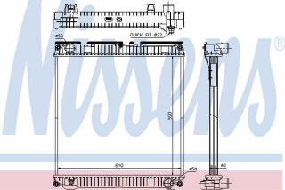 Radiator racire Man D 0836 (590-608-40)